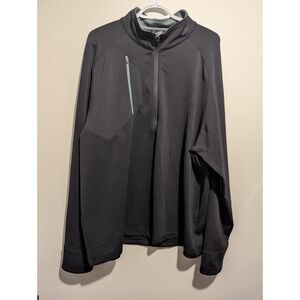 Zero Restriction Jacket Mens XL‎ Black Tour Series 1/4 Zip Pullover Golf